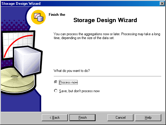  Finish the Storage Design Wizard (  )