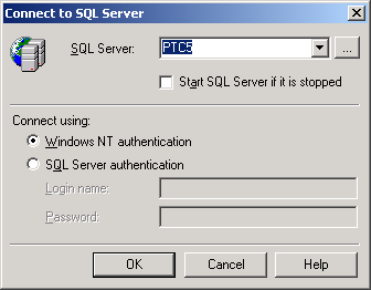   Connect to SQL Server