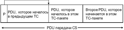 Формат PDU при передаче по нисходящему каналу CS