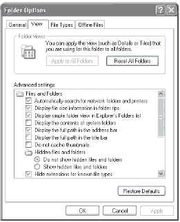 Детали UNC в Windows XP Professional