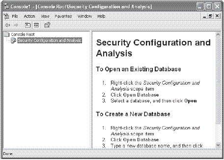 Инструмент Security Configuration and Analysis (Анализ и настройка безопасности)